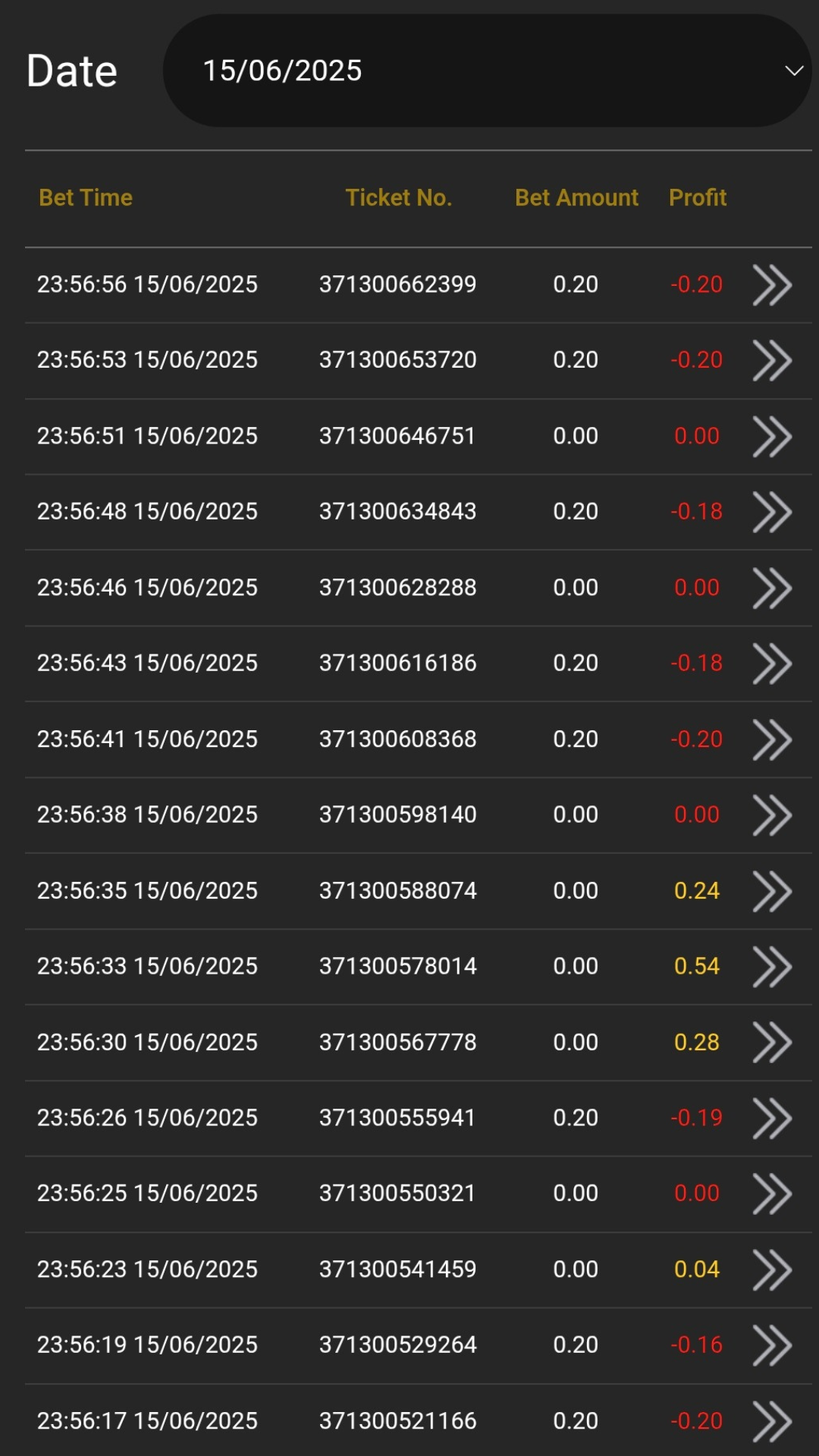 Game loss 130625
